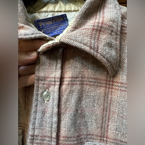 PENDLETON Brown/Gray 100% Wool Vintage Great Condition Size Medium 1960’s - Picture 8 of 16